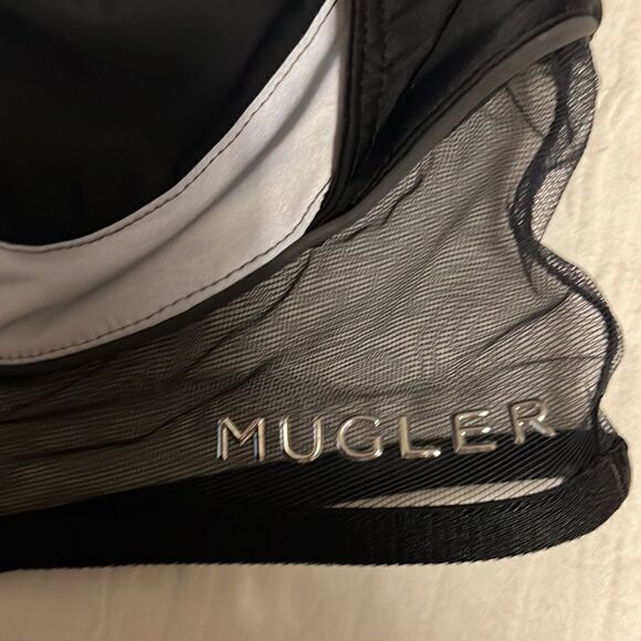 MUGLER panelled cut-out bralette size 40/L NWT $798 - Picture 7 of 11